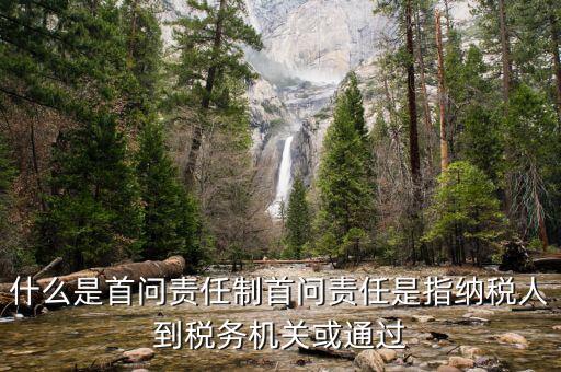 什么是首問責任制首問責任是指納稅人到稅務機關(guān)或通過