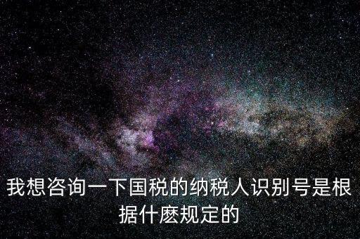 臨時(shí)納稅人代碼是什么，我想咨詢一下國稅的納稅人識(shí)別號(hào)是根據(jù)什麼規(guī)定的