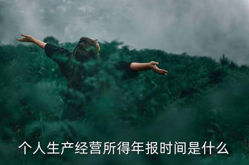 個(gè)人經(jīng)營所得是什么時(shí)候申報(bào)，個(gè)人所得稅什么時(shí)候申報(bào)