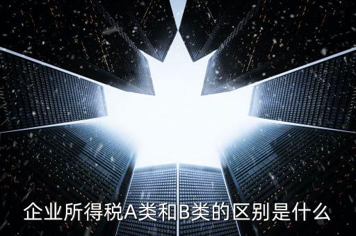 環(huán)境保護稅a類和b類什么區(qū)別，企業(yè)所得稅a類表和b類有什么區(qū)別