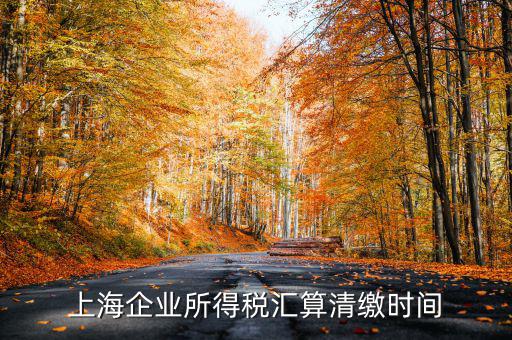 上海企業(yè)匯算清繳到什么時候，公司年度匯算清繳申報所得稅幾月結(jié)束