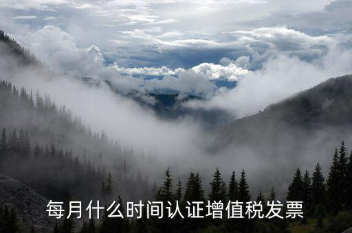 月底認(rèn)證什么發(fā)票，每月什么時間認(rèn)證增值稅發(fā)票