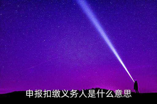 什么是非居民扣繳申報(bào)，非居民所得申報(bào)什么意思
