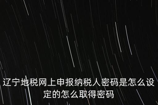 地稅網(wǎng)上自然人申報(bào)密碼是什么，地稅申報(bào)的用戶(hù)名和密碼是什么