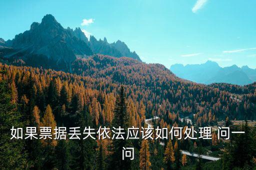 財(cái)政票據(jù)丟失為什么要上報(bào)，財(cái)政性票據(jù)對(duì)方發(fā)票聯(lián)丟失怎么辦