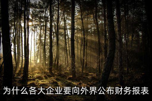 為什么要報(bào)送財(cái)務(wù)報(bào)表，為什么要編財(cái)務(wù)報(bào)表