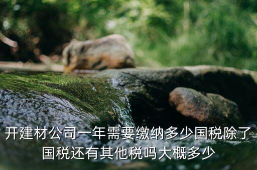 建材生產(chǎn)公司交什么稅，建材業(yè)個體戶要交什么稅