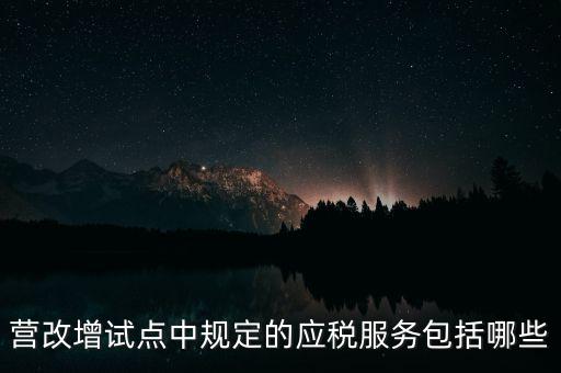 什么是應稅服務，小規(guī)模申報表中應稅服務什么意思