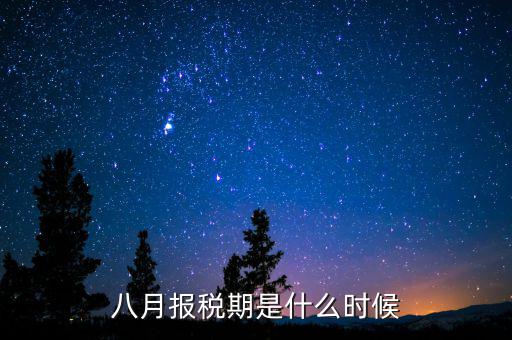 8月份報什么稅啊，8月份的個稅怎么申報啊