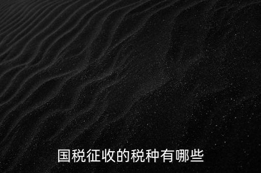 國稅收什么稅，國稅都交什么稅