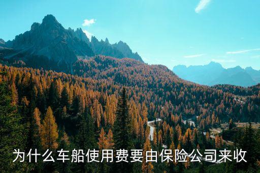 保險(xiǎn)公司為什么代收車船費(fèi)，為什么車船使用費(fèi)要由保險(xiǎn)公司來收