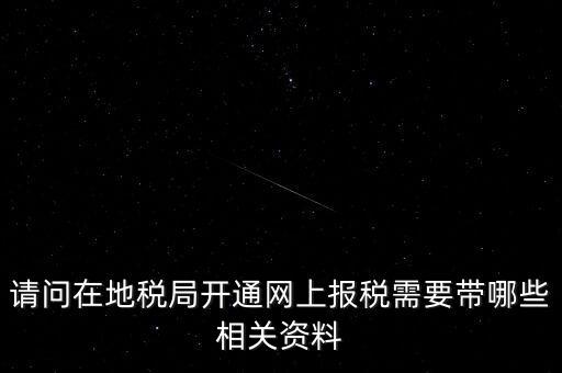 網(wǎng)上申報(bào)地稅需要什么，一般納稅人網(wǎng)上申報(bào)地稅上要報(bào)哪些稅