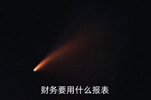 財務(wù)報表類型選擇什么，財務(wù)要用什么報表
