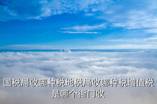 國稅局收哪種稅地稅局收哪種稅增值稅是哪個(gè)衙門收