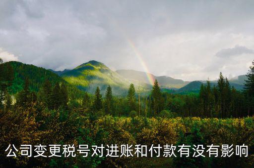 稅號(hào)變更是什么意思，公司變更稅號(hào)對(duì)進(jìn)賬和付款有沒有影響