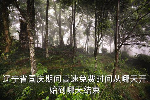 遼寧省河道費(fèi)免征到什么時候，遼寧節(jié)假日高速免費(fèi)什么時候開始