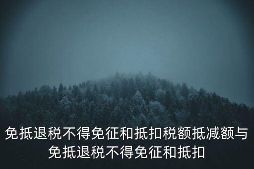 免抵退稅額抵減額是什么意思，當(dāng)期免抵退稅不得免征和抵扣稅額的抵減額是什么意思