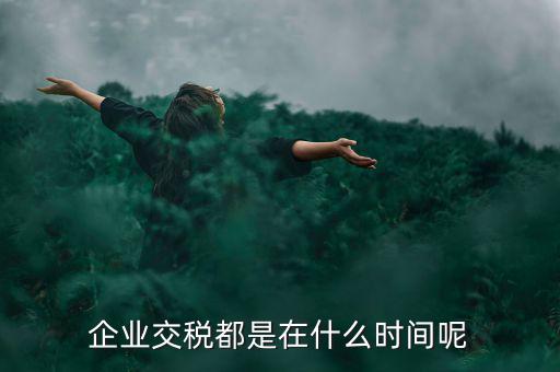 企業(yè)增值稅什么時候繳納，關于稅收的問題公司都是什么時候去交稅