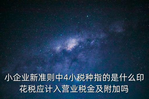 地稅小稅種什么意思，小規(guī)模納稅人地稅一般報(bào)什么稅種