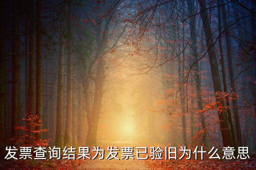 發(fā)票查詢(xún)驗(yàn)舊日期是什么意思，發(fā)票查詢(xún)結(jié)果為發(fā)票已驗(yàn)舊為什么意思