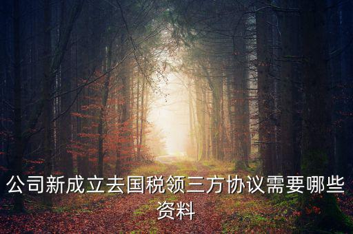 稅務(wù)簽三方協(xié)議需要帶什么，公司新成立去國稅領(lǐng)三方協(xié)議需要哪些資料