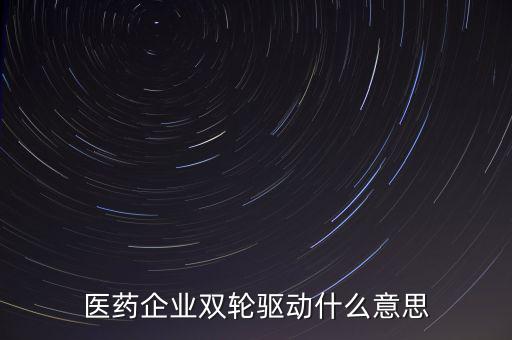 稅務(wù)績(jī)效管理雙輪驅(qū)動(dòng)是什么，醫(yī)藥企業(yè)雙輪驅(qū)動(dòng)什么意思