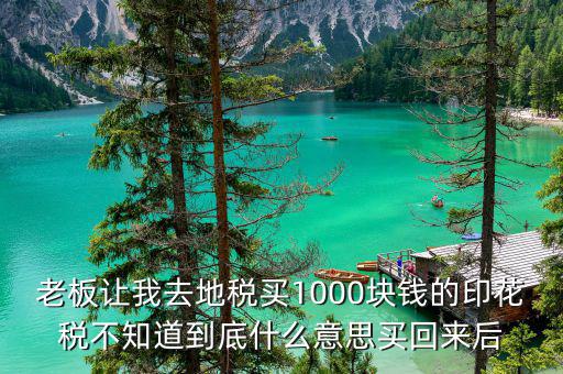 地稅印花稅什么意思，印花稅是什么意思