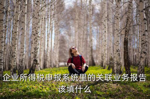 什么情況寫關(guān)聯(lián)申報(bào)，企業(yè)所得稅申報(bào)系統(tǒng)里的關(guān)聯(lián)業(yè)務(wù)報(bào)告該填什么