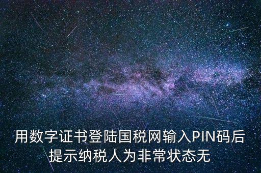 國稅pin碼是什么，機構代碼的ca證書的PIN碼是什么我用CA證書登陸國稅時提示詳細