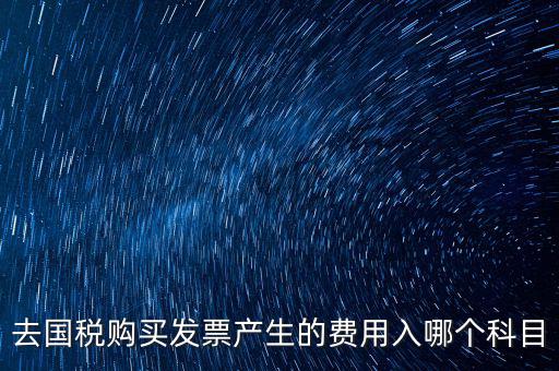 國稅計(jì)入什么科目，付國稅應(yīng)計(jì)入什么科目求解啊