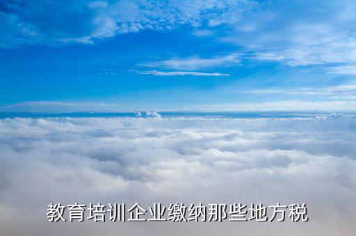 培訓機構應交什么稅，民辦非企業(yè)培訓類學校應交什么稅 請教指點