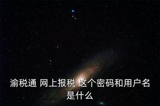 重慶電子稅務(wù)局用戶名是什么，登錄國(guó)稅網(wǎng)上辦稅服務(wù)廳的用戶名和密碼是什么