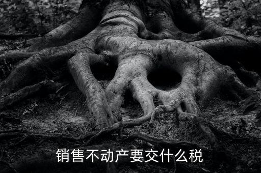 出售不動產(chǎn) 交什么稅，銷售不動產(chǎn)要交什么稅