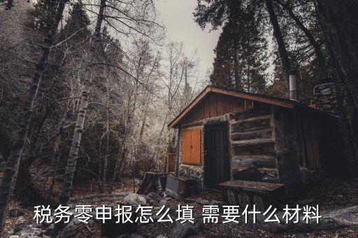 企業(yè)零申報需要什么，企業(yè)所得稅季報零申報需要報什么表急