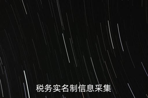稅務實名制信息采集