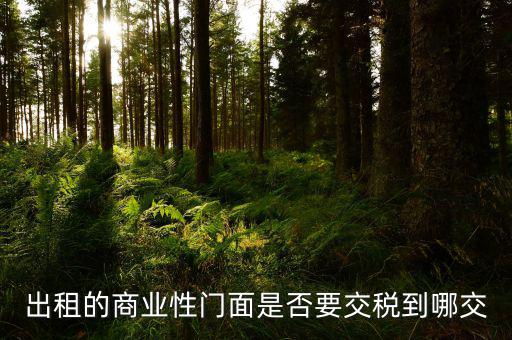 為什么商鋪出租不交稅，商鋪一直沒出租還用交稅嗎