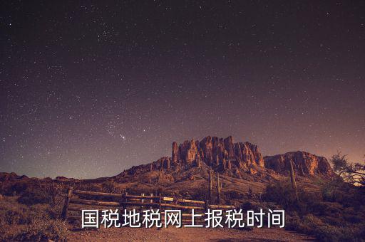 地稅年報報什么時候，國稅地稅網(wǎng)上報稅時間