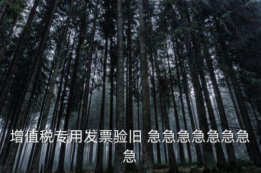 增值稅 驗舊 為什么，增值稅專用發(fā)票驗舊 急急急急急急急急