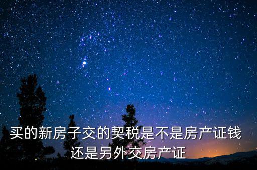 交了契稅的房子是什么產(chǎn)權(quán)，收契稅的房子是大產(chǎn)權(quán)還是小產(chǎn)權(quán)啊在線等