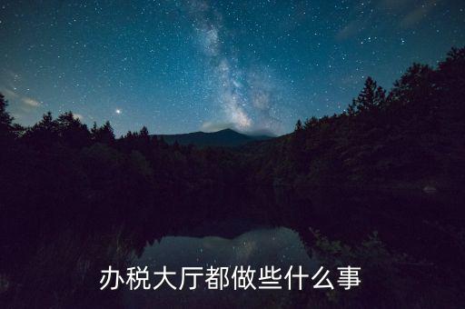 稅務(wù)大廳承擔(dān)什么責(zé)任，辦稅大廳都做些什么事
