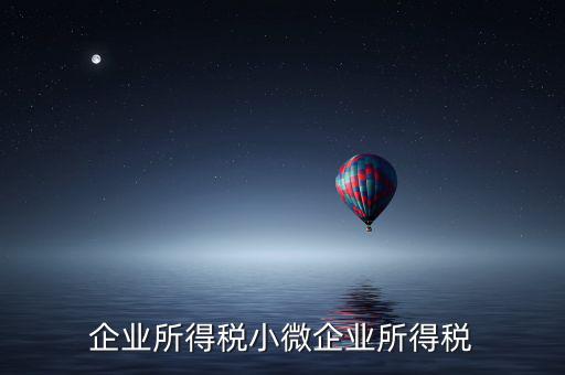 什么企業(yè)算小微企業(yè)所得稅，企業(yè)所得稅小微企業(yè)所得稅