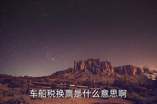 車(chē)船稅發(fā)票是什么意思，車(chē)船稅換票是什么意思啊
