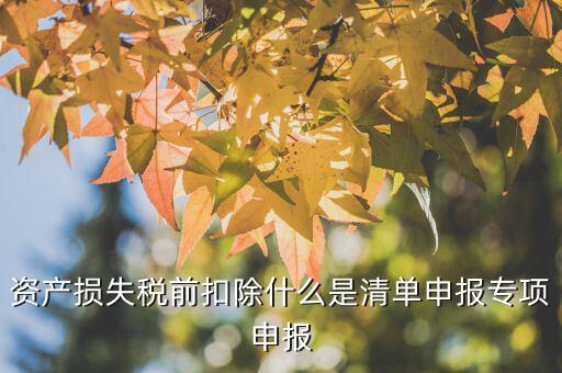匯算清繳中資產(chǎn)損失指什么，資產(chǎn)損失未報(bào)損匯算清繳怎樣做