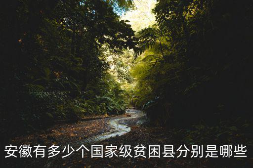 安徽有多少個(gè)國家級(jí)貧困縣分別是哪些