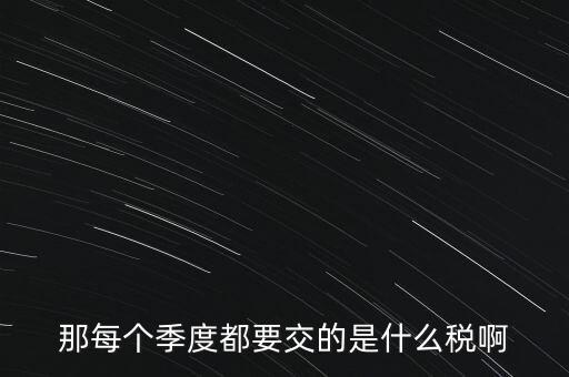 季度報(bào)什么稅，一般納稅人商業(yè)企業(yè)查賬征收月度季度分別要申報(bào)哪些稅種