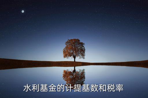 水利基金計算基數是什么意思，水利基金的計提基數和稅率