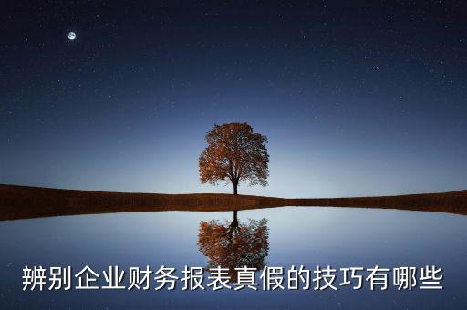 如何核實(shí)財(cái)務(wù)報(bào)表真?zhèn)危绾伪鎰e企業(yè)財(cái)務(wù)報(bào)表的真?zhèn)?/></a></span><span id=