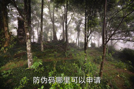 如何申請防偽碼，防偽碼哪里可以申請