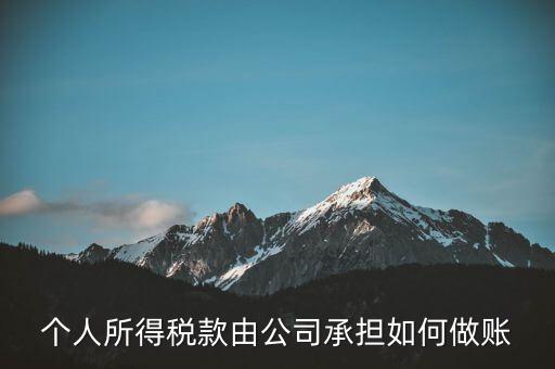 個(gè)稅公司承擔(dān) 如何報(bào)銷(xiāo)，個(gè)人所得稅款由公司承擔(dān)如何做賬