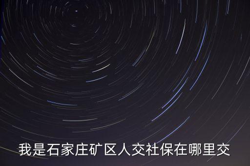 礦區(qū)使用費如何繳納，我是石家莊礦區(qū)人交社保在哪里交